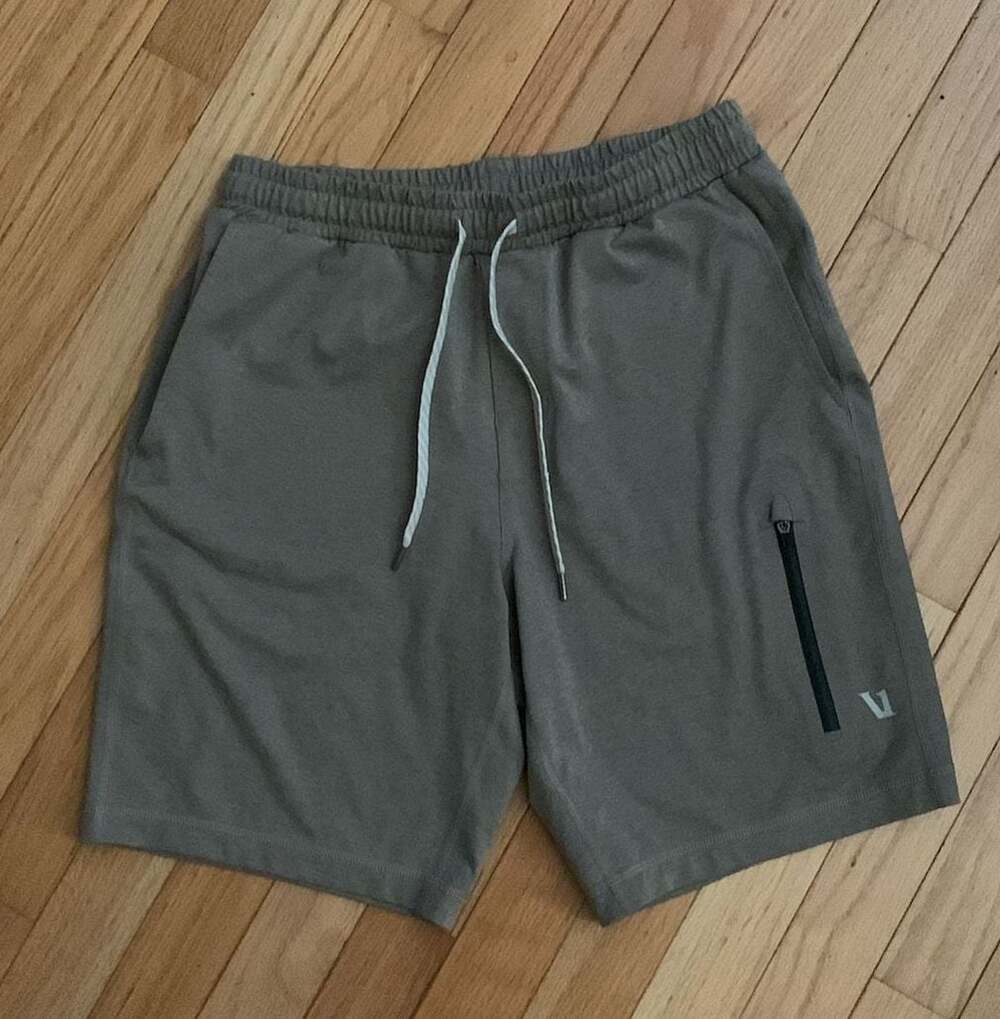 Vuori Ponto Performance Joggers Shorts Heather Grey XS